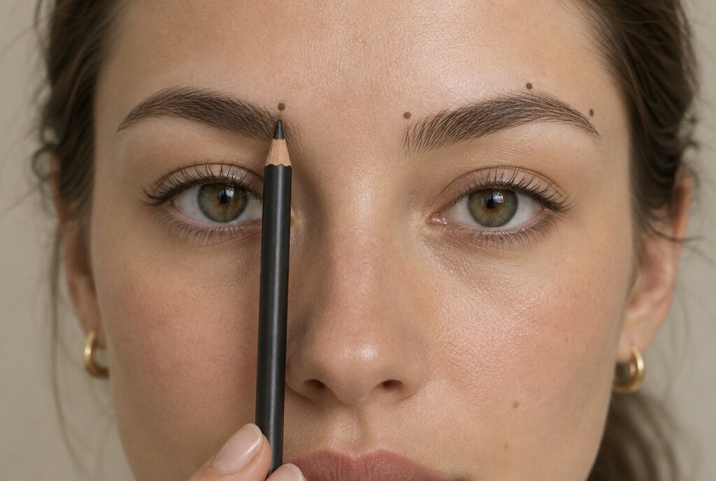 How to map your brow shape without a template