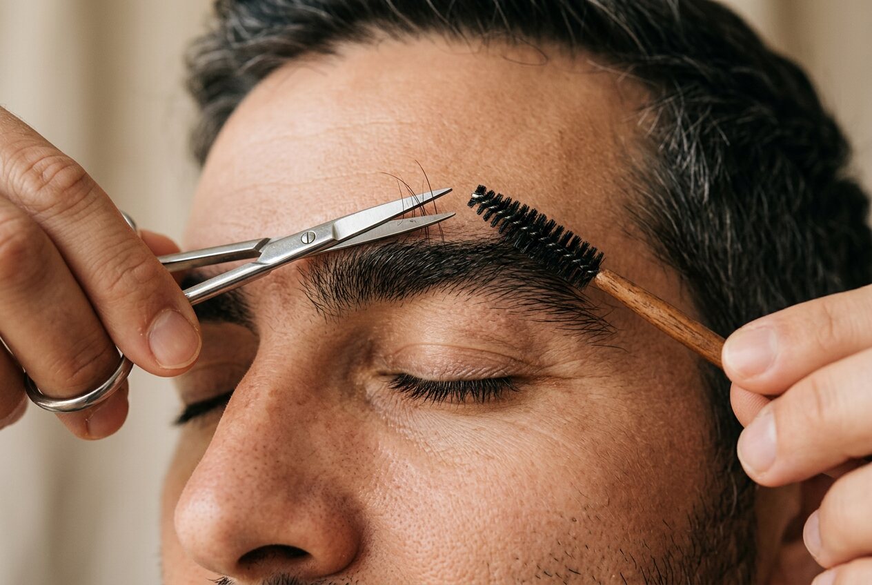 Brow grooming for men: trim, do not pluck